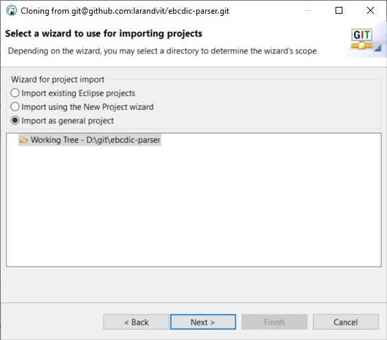 DBeaver Import Wizard Importing Projects