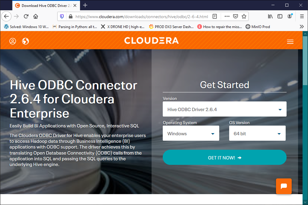 Cloudera Hive driver download