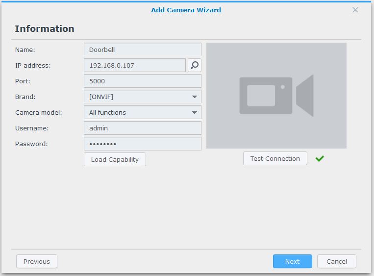 synology doorbell camera