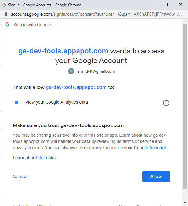 Allow Account Explorer Access Google Account