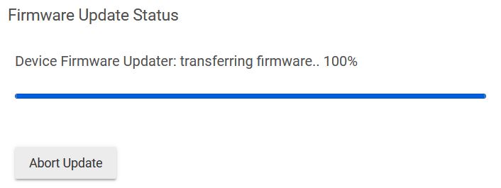 Hubitat firmware update status completed