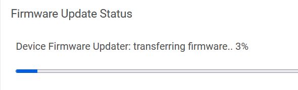 Hubitat firmware update status progress