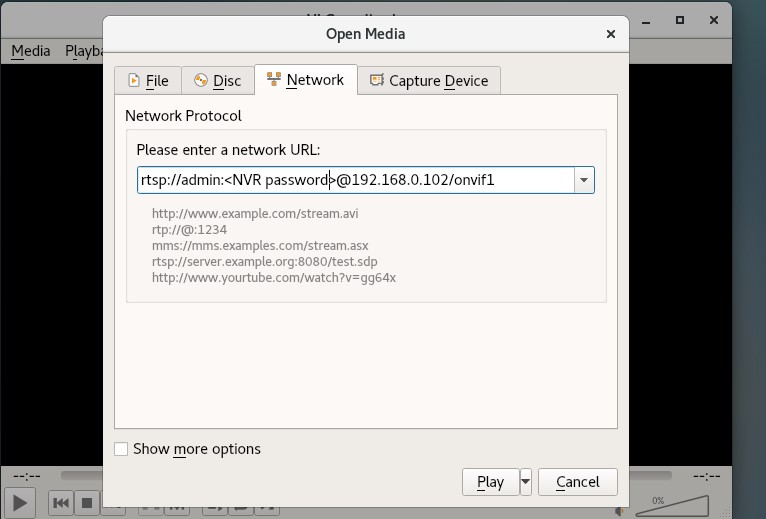CentOS 7 VLC Open Media